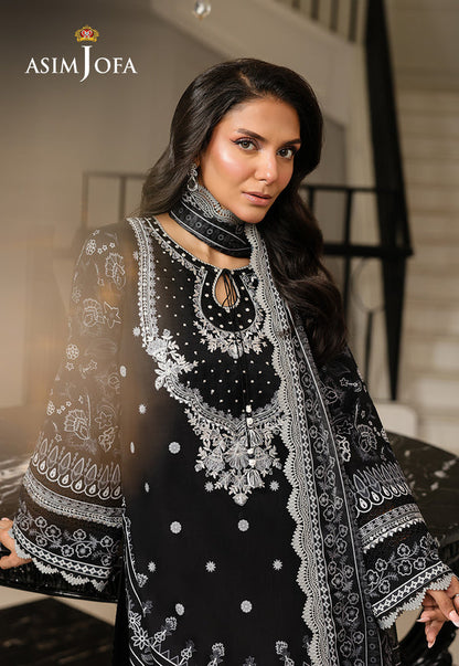 Asim Jofa | Summer Rhapsody | AJMCH-06 EMBROIDERED LAWN - Ladies Clothes - Maria Faisal