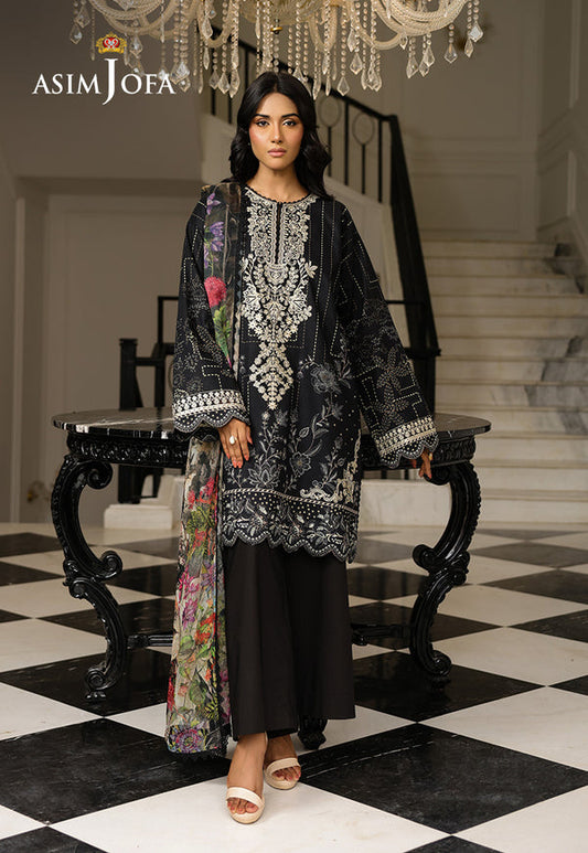 Asim Jofa | Summer Rhapsody | AJMCH-12 EMBROIDERED LAWN - Ladies Clothes - Maria Faisal