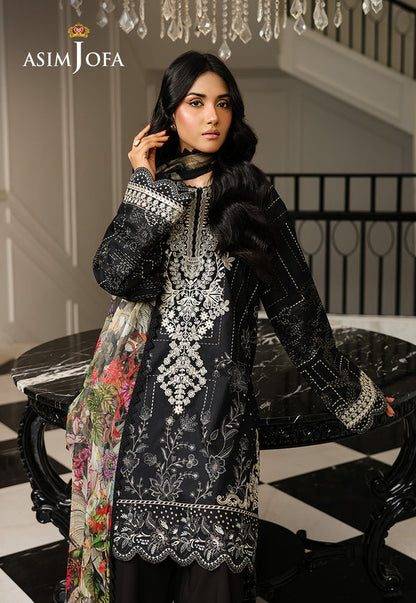 Asim Jofa | Summer Rhapsody | AJMCH-12 EMBROIDERED LAWN - Ladies Clothes - Maria Faisal