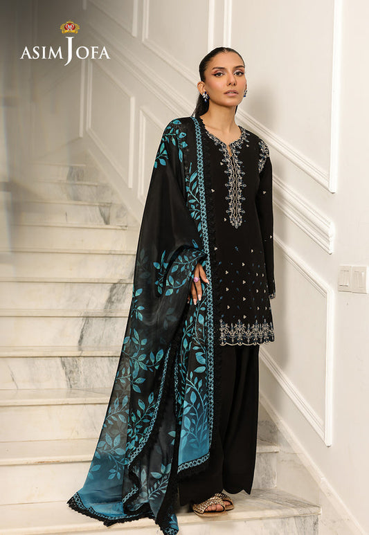 Asim Jofa | Summer Rhapsody | AJMCH-01 EMBROIDERED CAMBRIC - Ladies Clothes - Maria Faisal