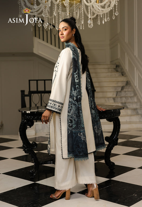 Asim Jofa | Summer Rhapsody | AJMCH-02 EMBROIDERED CAMBRIC - Ladies Clothes - Maria Faisal