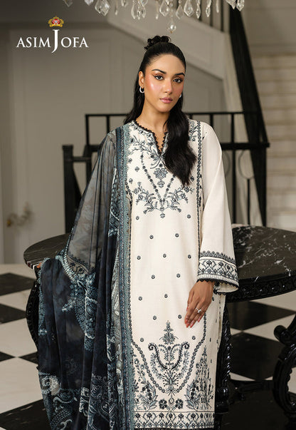 Asim Jofa | Summer Rhapsody | AJMCH-02 EMBROIDERED CAMBRIC - Ladies Clothes - Maria Faisal