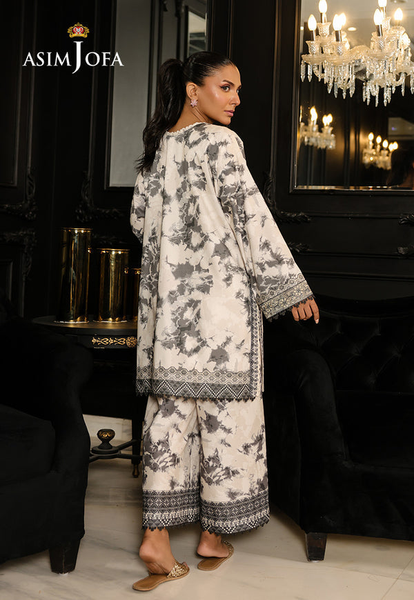 Asim Jofa | Summer Rhapsody | AJMCH-08 EMBROIDERED CAMBRIC - Ladies Clothes - Maria Faisal