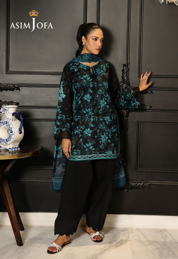 Asim Jofa | Summer Rhapsody | AJMCH-05 EMBROIDERED LAWN - Ladies Clothes - Maria Faisal