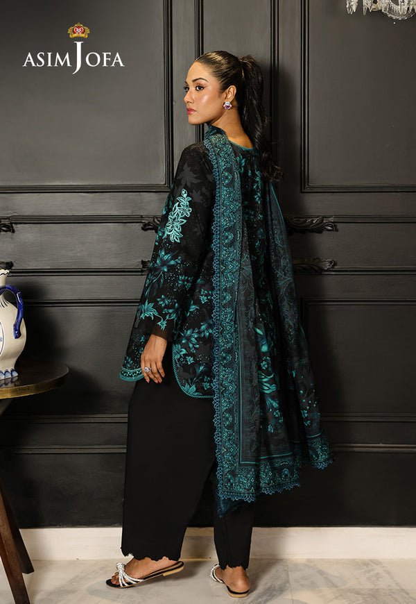 Asim Jofa | Summer Rhapsody | AJMCH-05 EMBROIDERED LAWN - Ladies Clothes - Maria Faisal