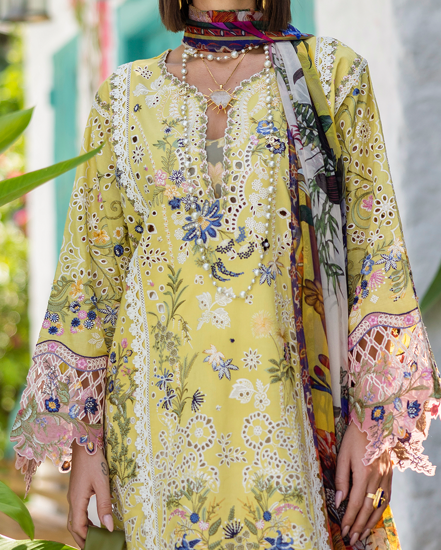 Esmel | Mon Tresor Luxe Lawn 26 | Belle Ame - Luxury Dress - available at Maria Faisal in UK and USA.