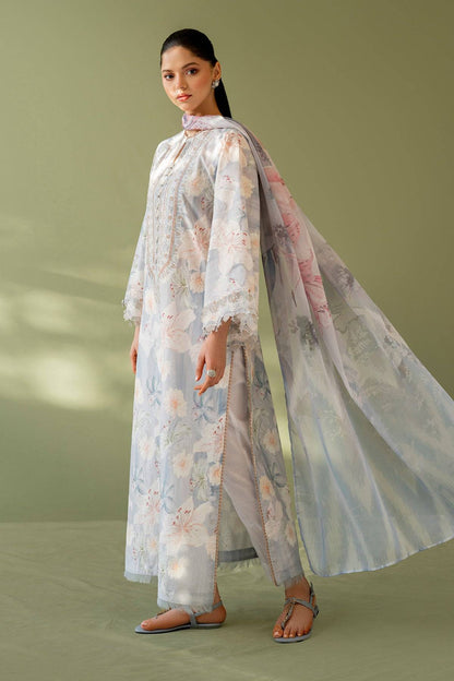 Baroque | Eid Printique | EMBROIDERED PRINTED LAWN UF-4166 by Maria Faisal - Registered Vendor of : Baroque - type : Ladies Clothes - 100% original wedding dresses