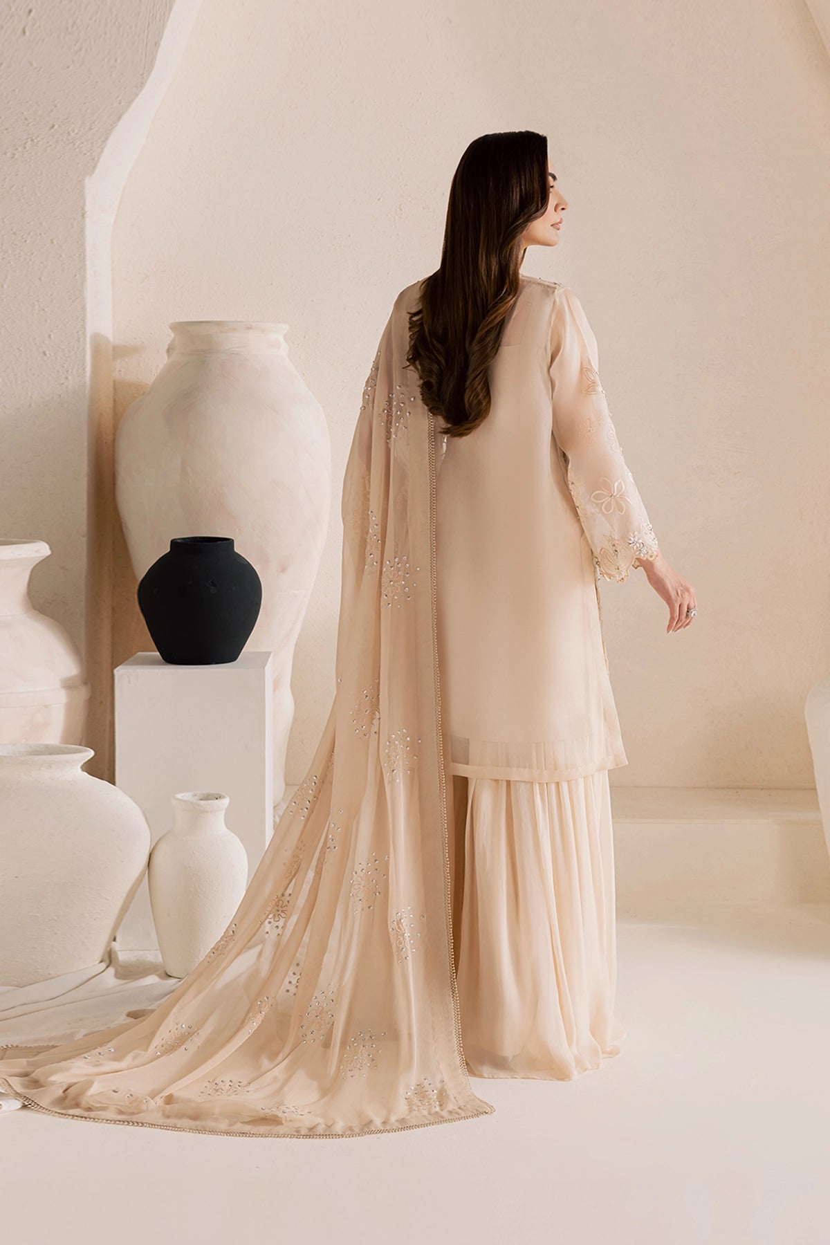 Vanya | Solana Luxe Pret |   FF-83 - Luxury Dress - available at Maria Faisal in UK and USA.