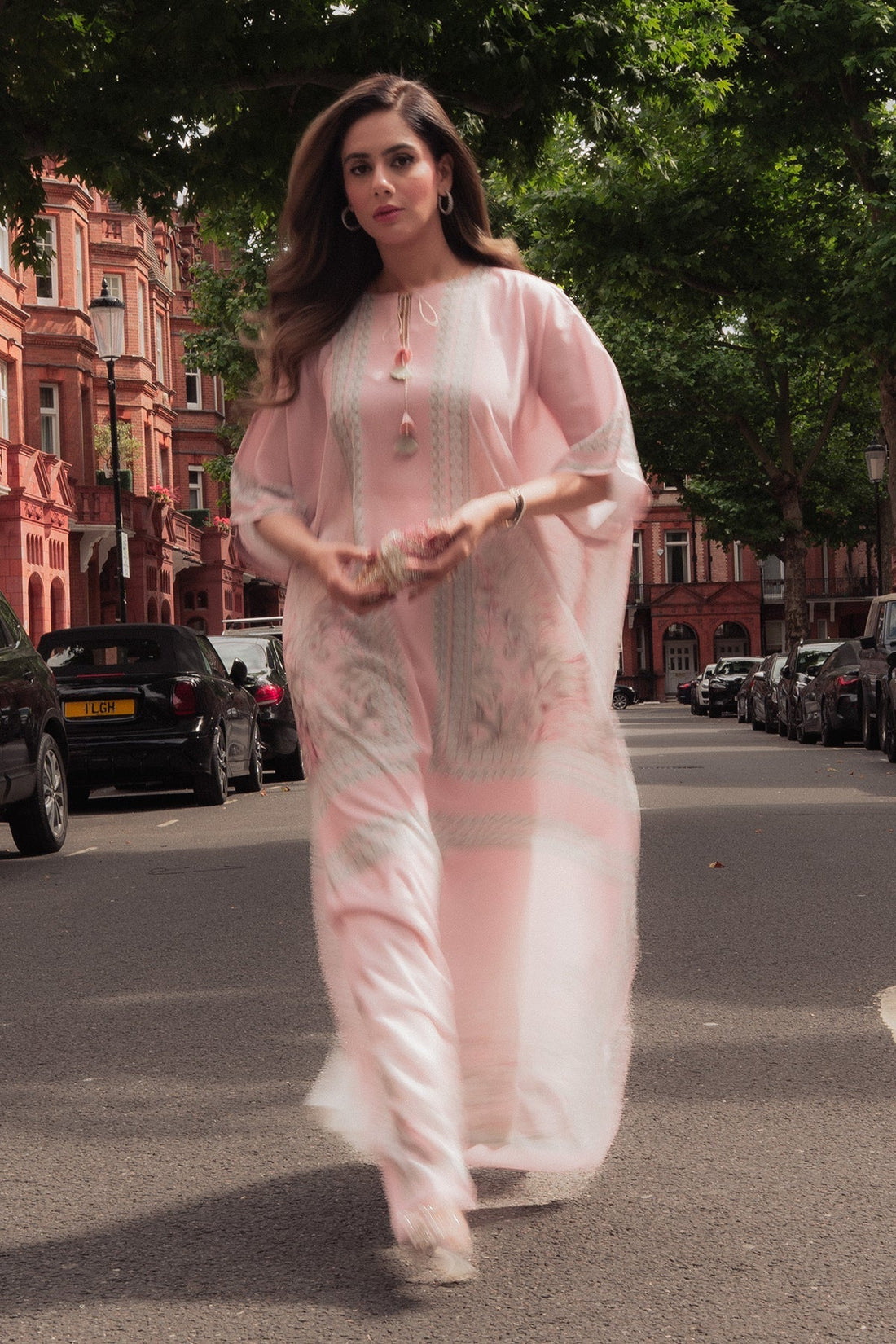 Erum Khan I Kaftan Edit I Fuchsia Fire - Ladies Clothes - Maria Faisal
