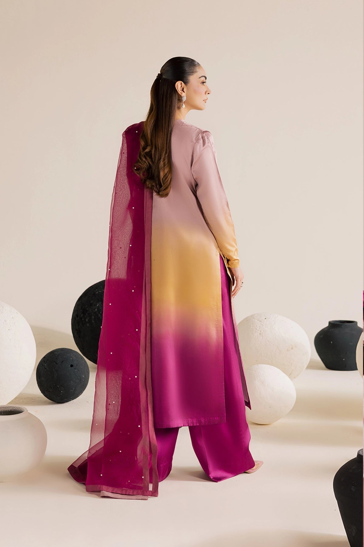 Vanya | Solana Luxe Pret |FF-86 - Luxury Dress - available at Maria Faisal in UK and USA.