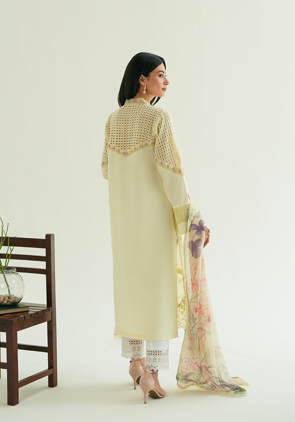 Zarqash | Whispers of Summer |BUTTER BLOOM - Casual Dress - available at Maria Faisal in UK and USA.