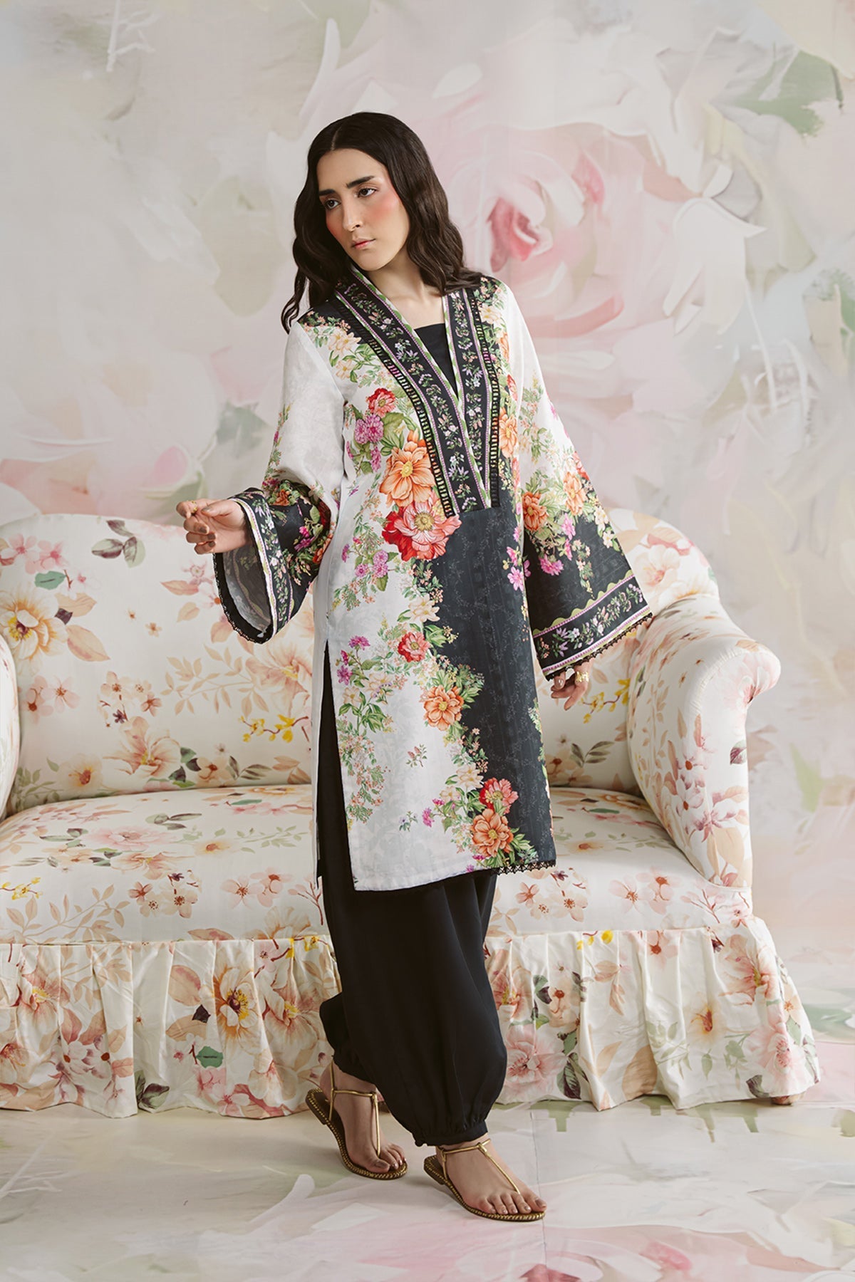 Vanya | Co Ords | CO-136 - Casual Dress - available at Maria Faisal in UK and USA.