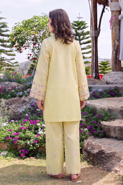 Saad Shaikh | Ease Fall Edit 26 | Daffodil - Casual Dress - available at Maria Faisal in UK and USA.