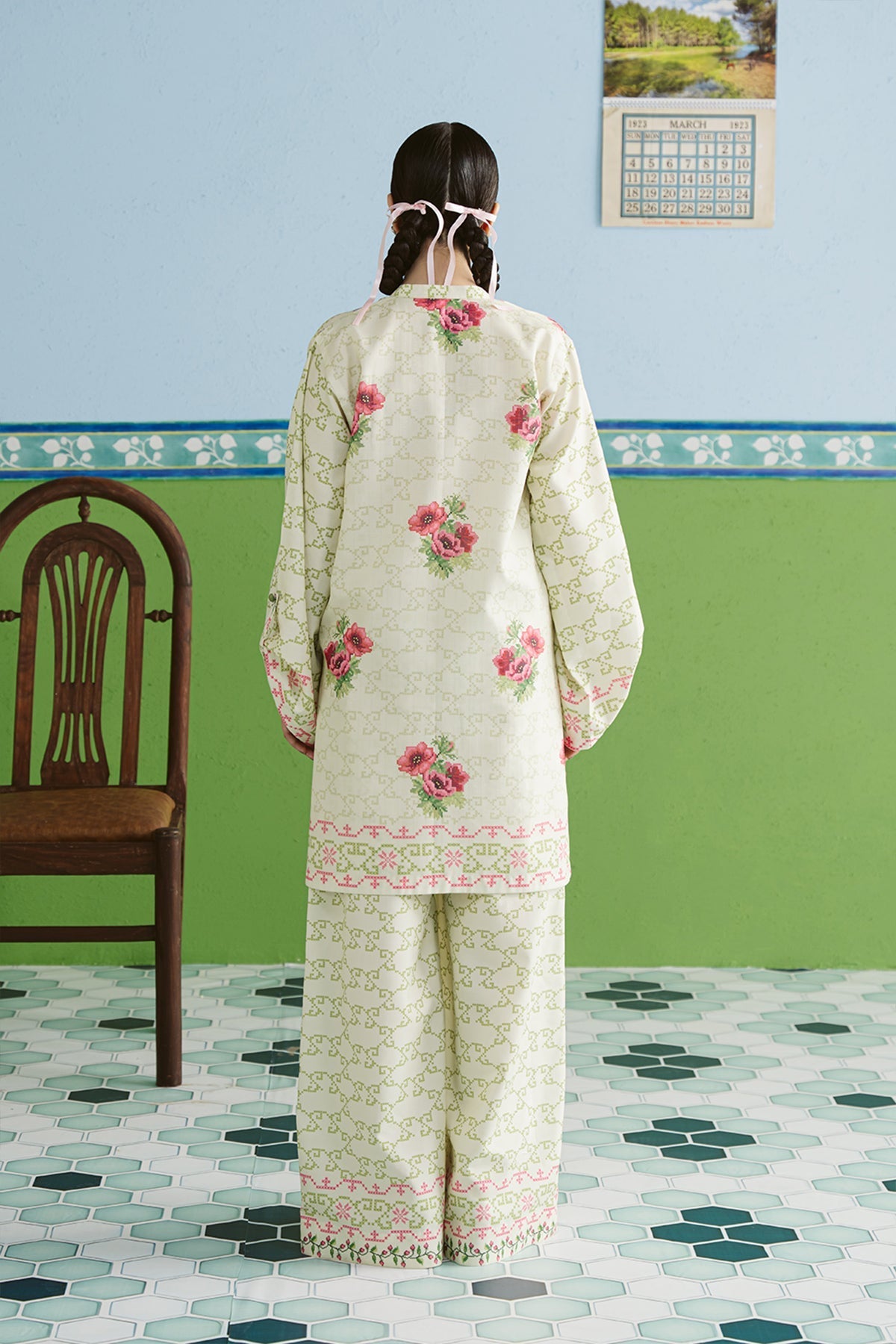 Vanya | Co Ords | CO-133 - Casual Dress - available at Maria Faisal in UK and USA.