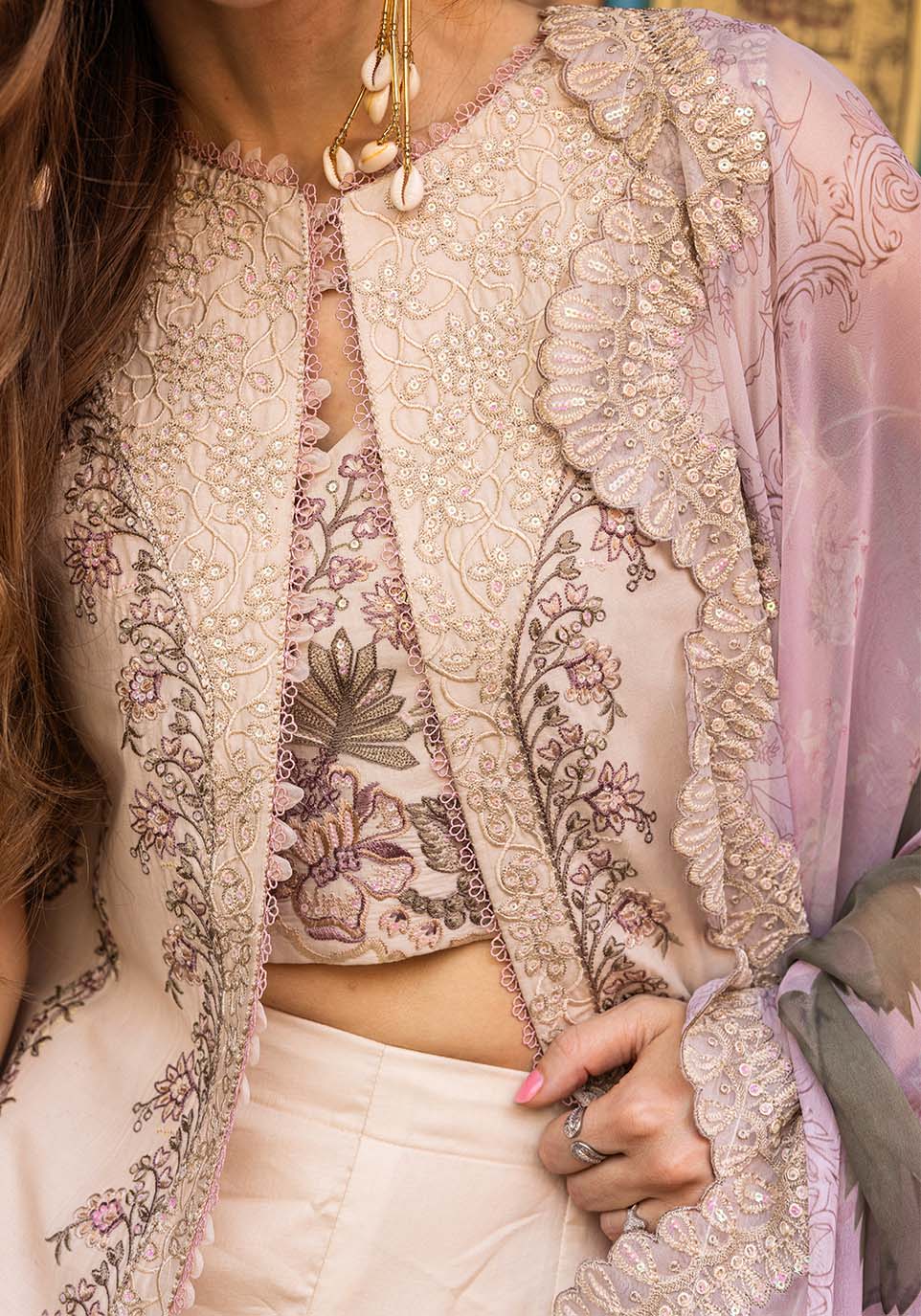 Zarqash | Luxury Lawn 25 | ZQLU 002 Ambrose by Maria Faisal - Registered Vendor of : Zarqash - type : Ladies Clothes - 100% original wedding dresses