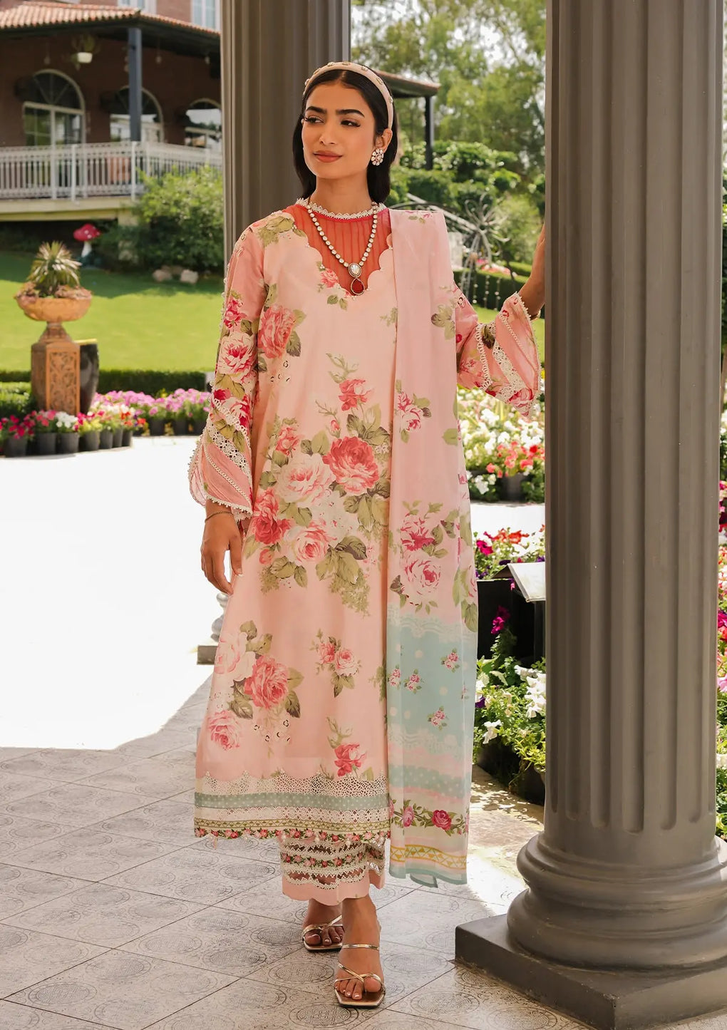 Elaf Premium | Printed Collection 24 | EEP-01B - Petal Pulse - Waniyas