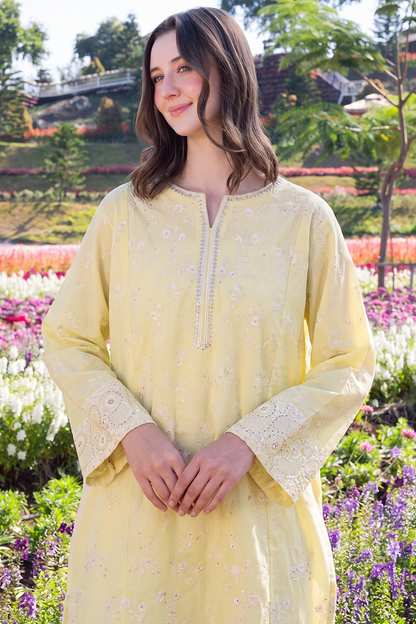 Saad Shaikh | Ease Fall Edit 26 | Muslin - Casual Dress - available at Maria Faisal in UK and USA.