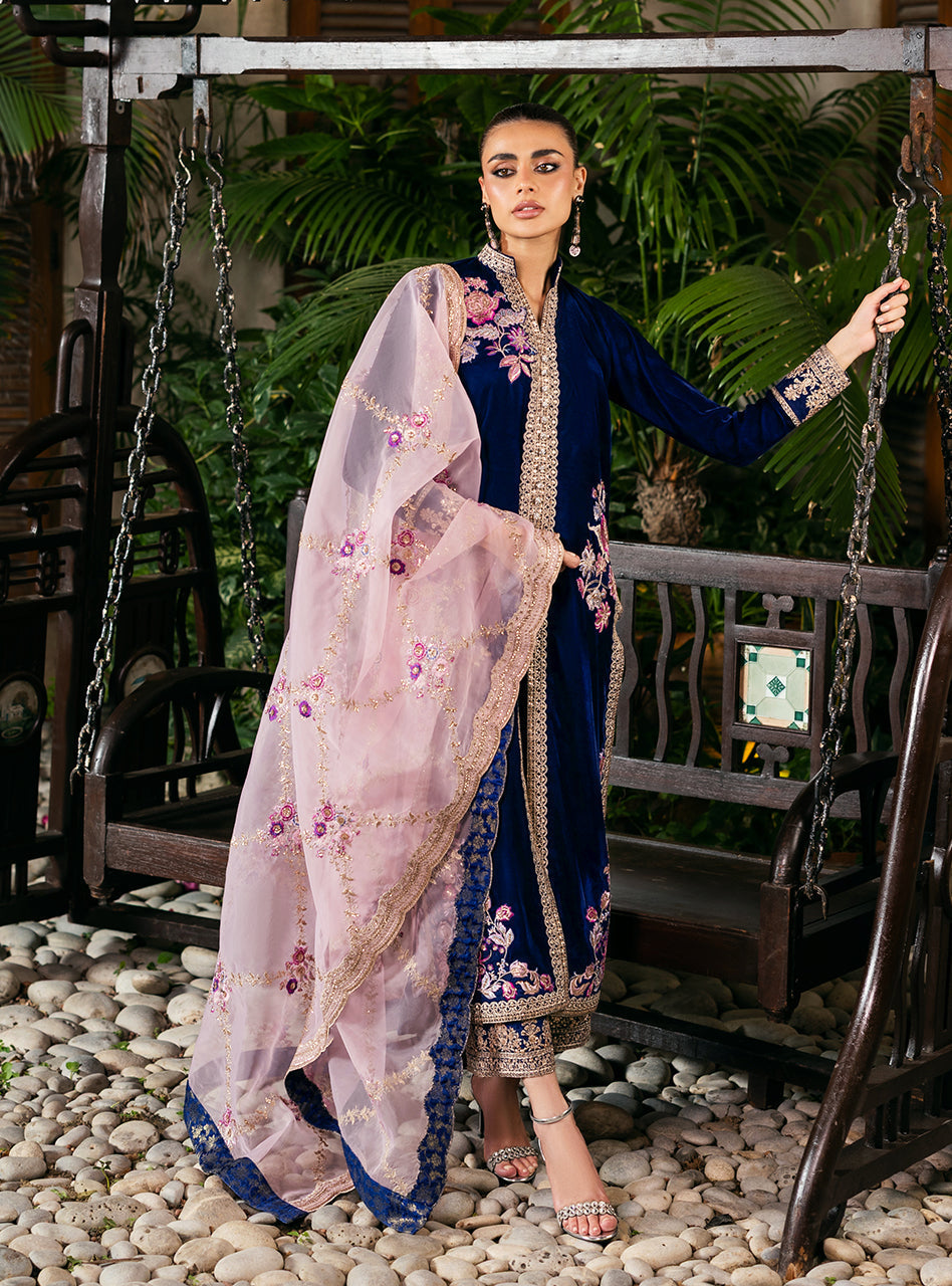 Zainab Chottani | Velvet 25 | Meher - Formal Dress - available at Maria Faisal in UK and USA.