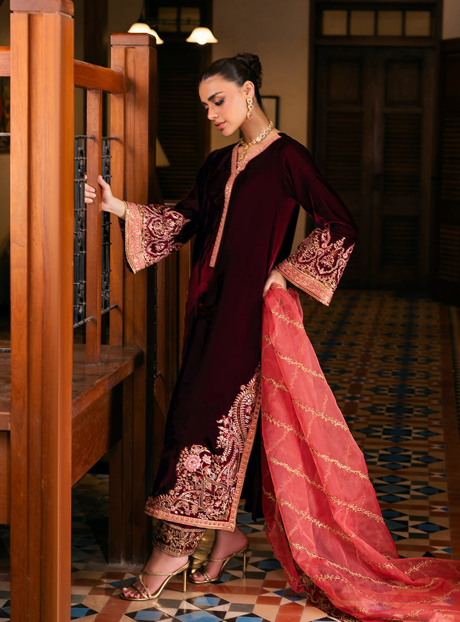 Zainab Chottani | Velvet 25 | Aima - Formal Dress - available at Maria Faisal in UK and USA.