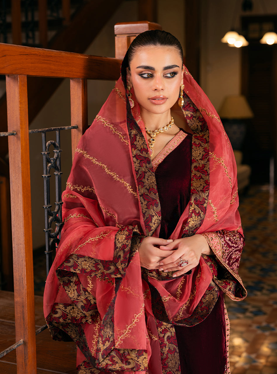 Zainab Chottani | Velvet 25 | Aima - Formal Dress - available at Maria Faisal in UK and USA.
