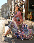 Mushq | Nirvana Printed Silk | Meridian Bloom - Ladies Clothes - Maria Faisal