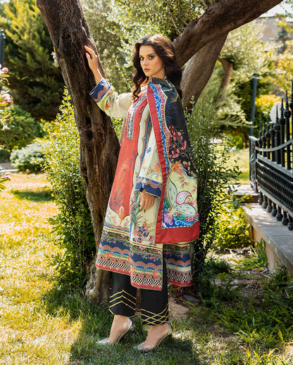 Mushq | Nirvana Printed Silk | Ethereal Gleam - Ladies Clothes - Maria Faisal