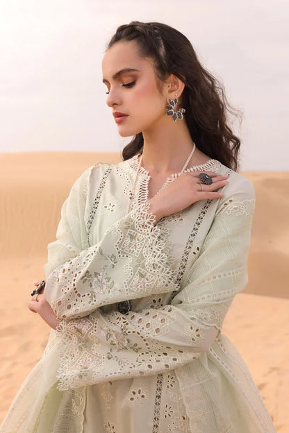 Qalamkar | Chikankari Eid Edit 24 | KM-04 SORCHA - Waniyas