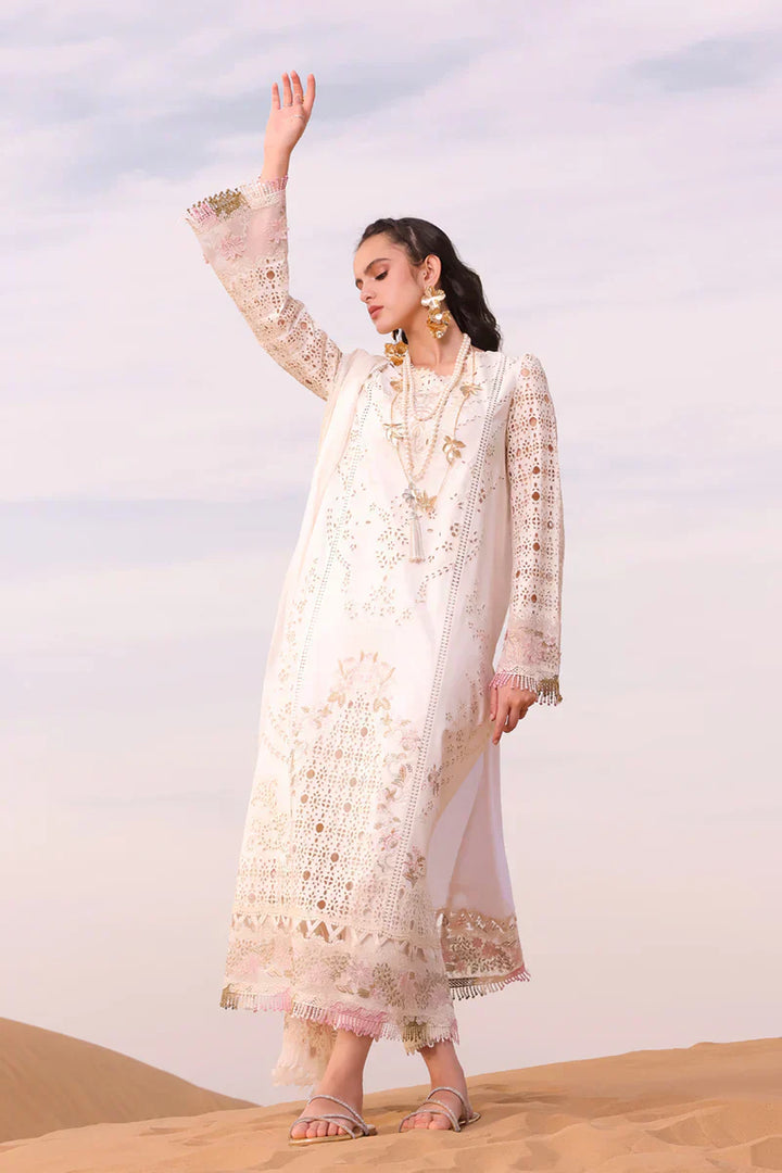 Qalamkar | Chikankari Eid Edit 24 | KM-02 SAOIRSE - Waniyas