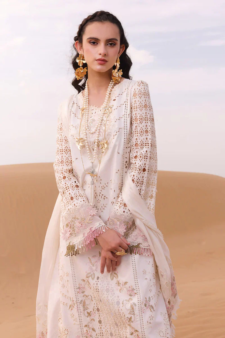 Qalamkar | Chikankari Eid Edit 24 | KM-02 SAOIRSE - Waniyas