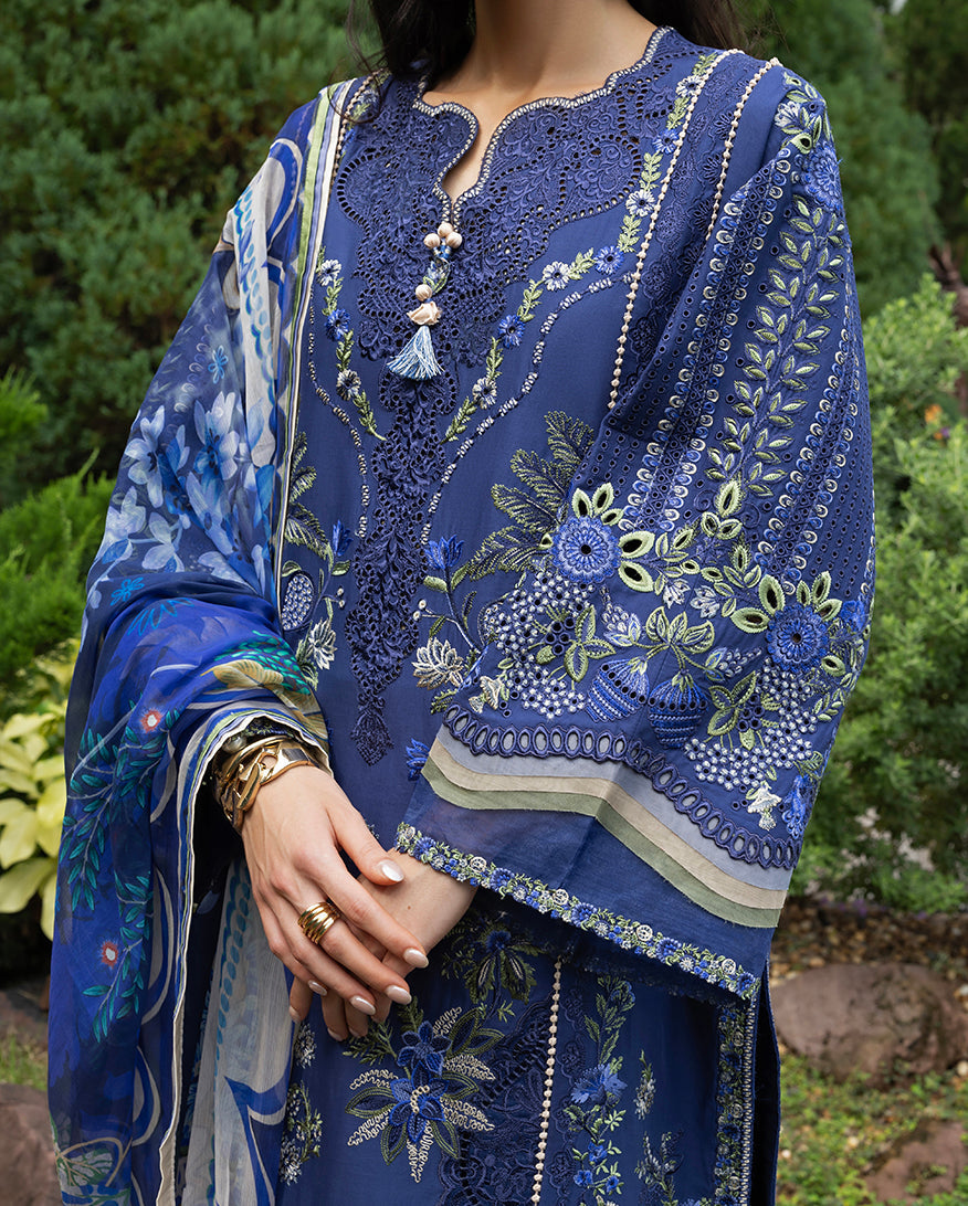 Esmel | Mon Tresor Luxe Lawn 26 | Ete - Luxury Dress - available at Maria Faisal in UK and USA.