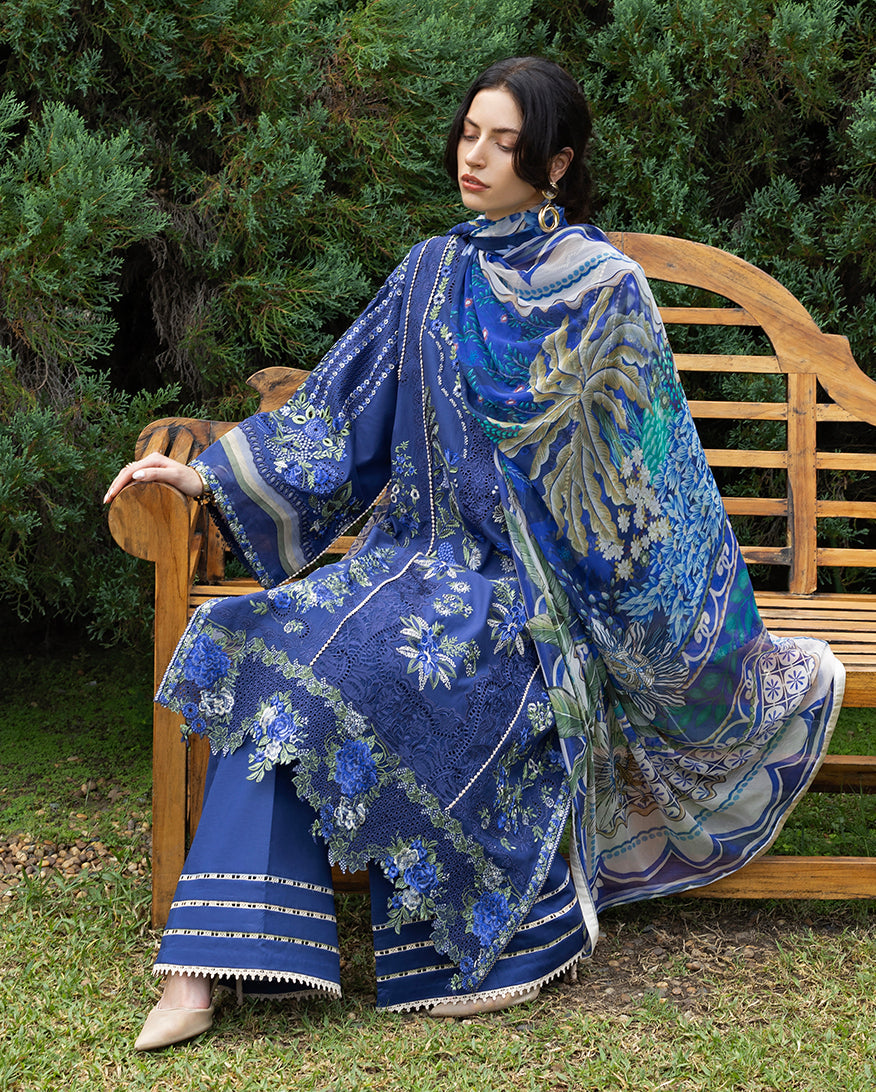 Esmel | Mon Tresor Luxe Lawn 26 | Ete - Luxury Dress - available at Maria Faisal in UK and USA.