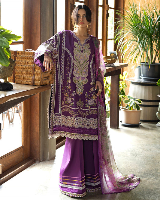 Esmel | Mon Tresor Luxe Lawn 26 | Aura - Luxury Dress - available at Maria Faisal in UK and USA.