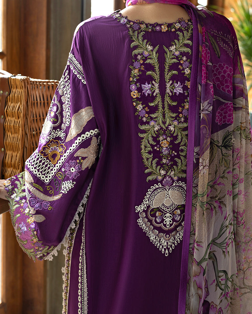 Esmel | Mon Tresor Luxe Lawn 26 | Aura - Luxury Dress - available at Maria Faisal in UK and USA.