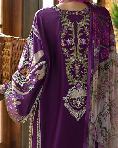 Esmel | Mon Tresor Luxe Lawn 26 | Aura - Luxury Dress - available at Maria Faisal in UK and USA.