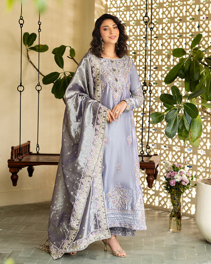 Mushq | Sunehri Lama Silk | Samiya - Formal Dress - available at Maria Faisal in UK and USA.