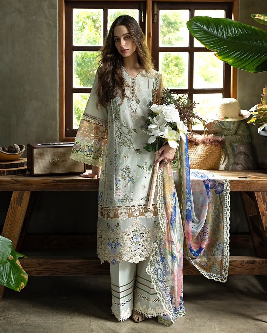 Esmel | Mon Tresor Luxe Lawn 26 | Perla - Luxury Dress - available at Maria Faisal in UK and USA.