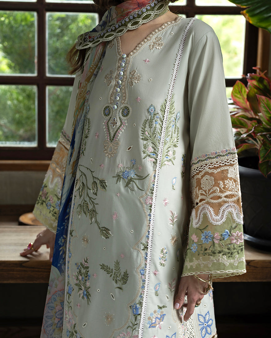 Esmel | Mon Tresor Luxe Lawn 26 | Perla - Luxury Dress - available at Maria Faisal in UK and USA.