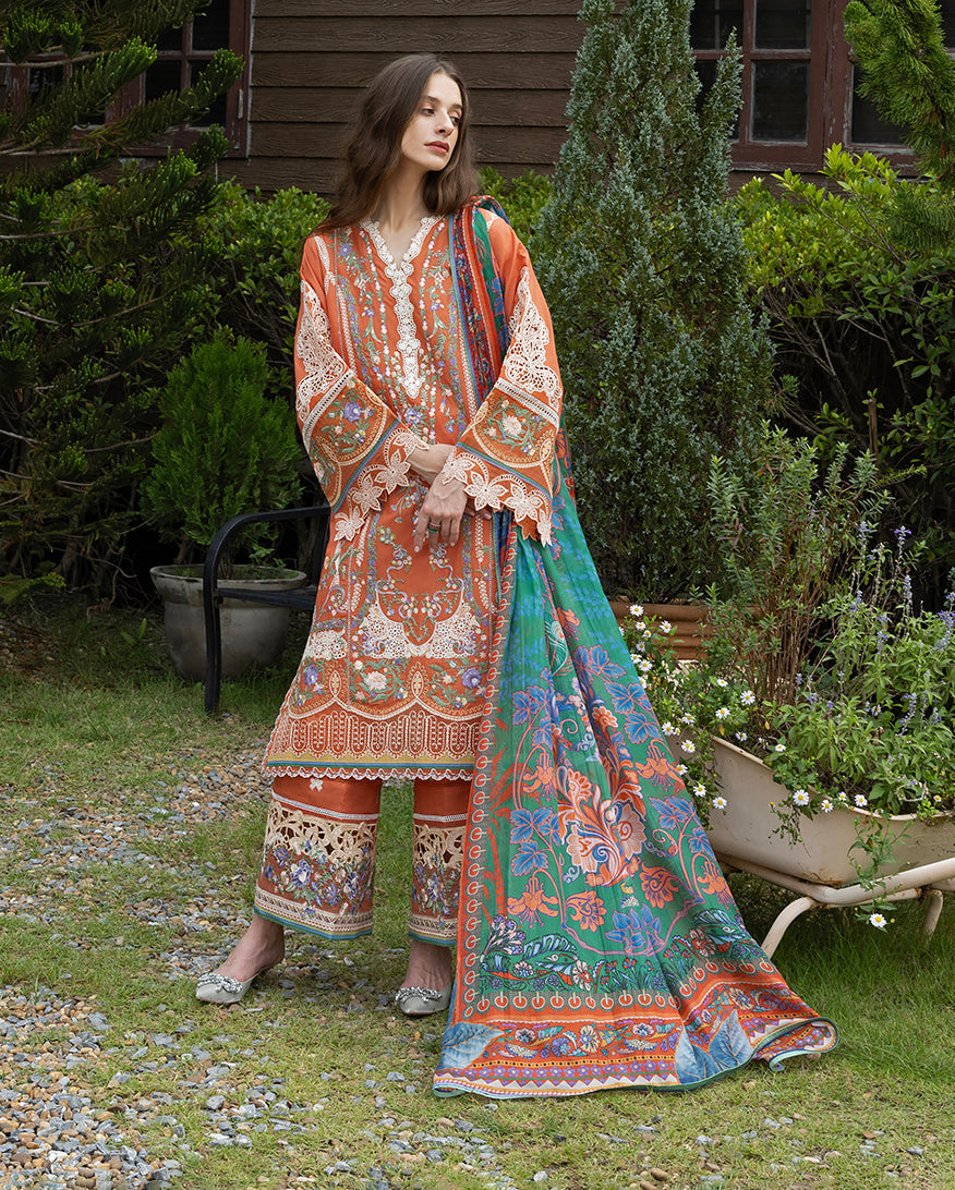Esmel | Mon Tresor Luxe Lawn 26 | Vita - Luxury Dress - available at Maria Faisal in UK and USA.