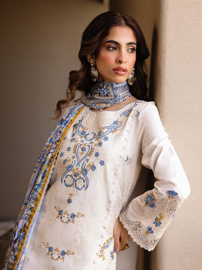 Faiza Faisal | Marine Luxury Lawn 25 | MIRHA by Maria Faisal - Registered Vendor of : Faiza Faisal - type : Ladies Clothes - 100% original wedding dresses