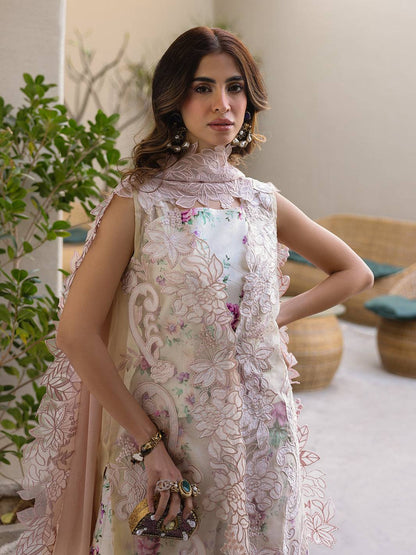 Faiza Faisal | Marine Luxury Lawn 25 | ELISHA by Maria Faisal - Registered Vendor of : Faiza Faisal - type : Ladies Clothes - 100% original wedding dresses