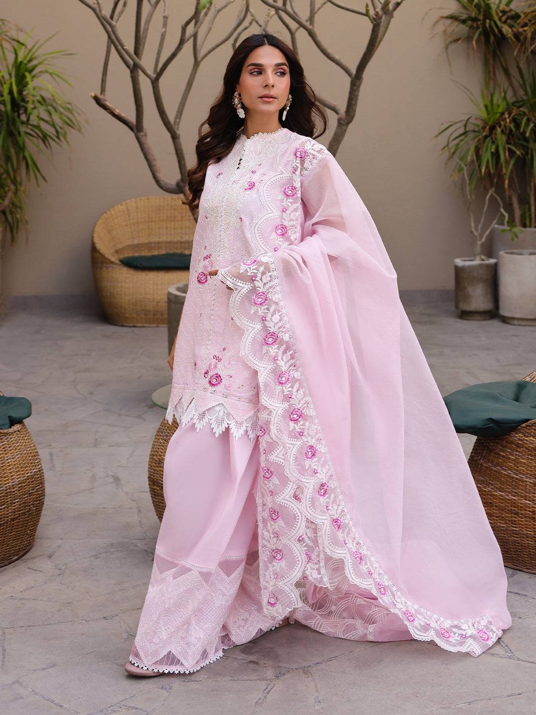 Faiza Faisal | Marine Luxury Lawn 25 | RENA by Maria Faisal - Registered Vendor of : Faiza Faisal - type : Ladies Clothes - 100% original wedding dresses