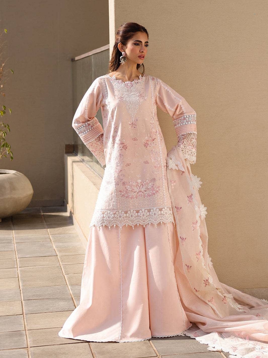 Faiza Faisal | Marine Luxury Lawn 25 | MARIA by Maria Faisal - Registered Vendor of : Faiza Faisal - type : Ladies Clothes - 100% original wedding dresses