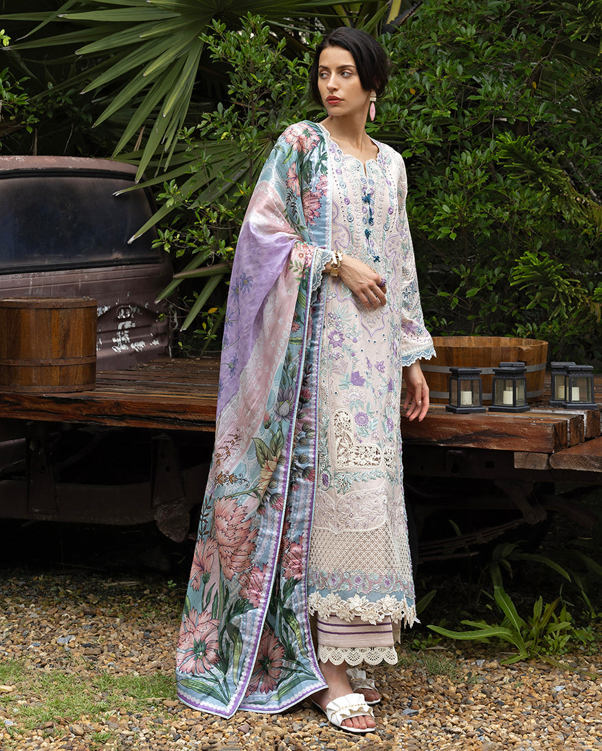 Esmel | Mon Tresor Luxe Lawn 26 | Aria - Luxury Dress - available at Maria Faisal in UK and USA.