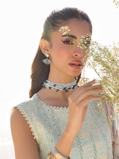 Faiza Faisal | Marine Luxury Lawn 25 | AINE by Maria Faisal - Registered Vendor of : Faiza Faisal - type : Ladies Clothes - 100% original wedding dresses