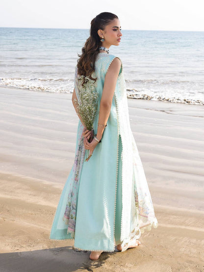Faiza Faisal | Marine Luxury Lawn 25 | AINE by Maria Faisal - Registered Vendor of : Faiza Faisal - type : Ladies Clothes - 100% original wedding dresses