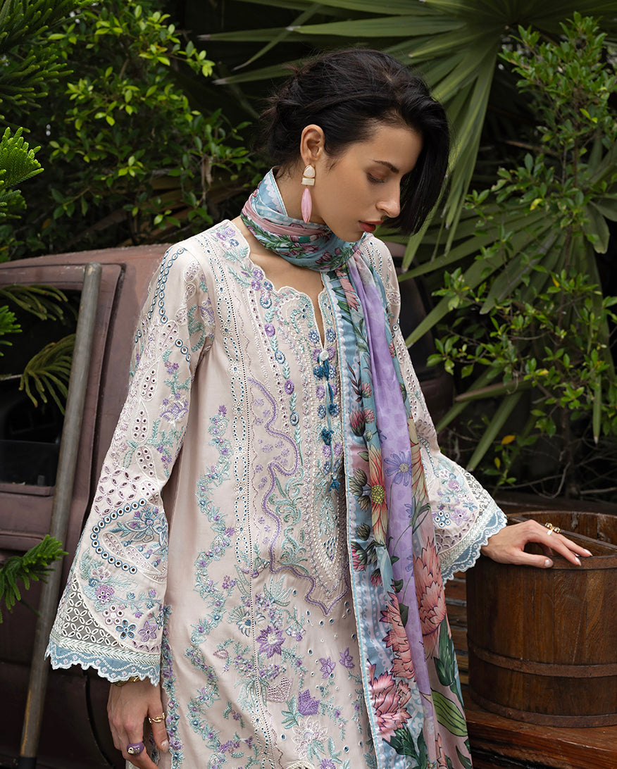 Esmel | Mon Tresor Luxe Lawn 26 | Aria - Luxury Dress - available at Maria Faisal in UK and USA.