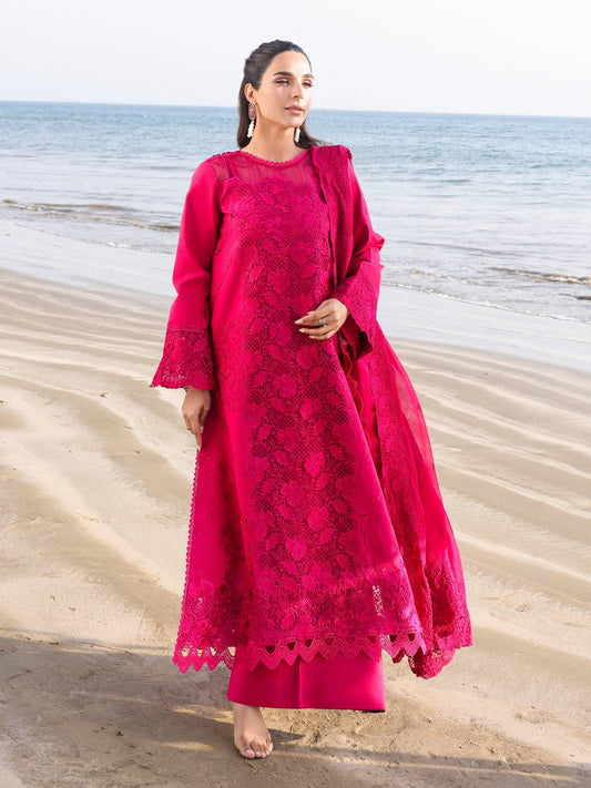 Faiza Faisal | Marine Luxury Lawn 25 | AROHA by Maria Faisal - Registered Vendor of : Faiza Faisal - type : Ladies Clothes - 100% original wedding dresses