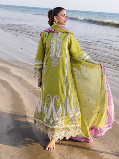 Faiza Faisal | Marine Luxury Lawn 25 | HINA by Maria Faisal - Registered Vendor of : Faiza Faisal - type : Ladies Clothes - 100% original wedding dresses
