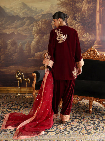 Zainab Chottani | Velura Velvet Edit 25 | Cleo Farshi - Formal Dress - available at Maria Faisal in UK and USA.