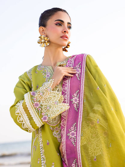 Faiza Faisal | Marine Luxury Lawn 25 | HINA by Maria Faisal - Registered Vendor of : Faiza Faisal - type : Ladies Clothes - 100% original wedding dresses